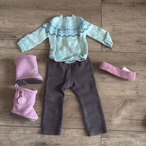 American Girl Frosty Fair Isle Set